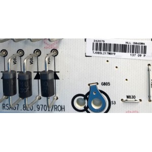 KIT DE TARJETAS PARA TV HISENSE / MAIN 268843 / RSAG7.820.9783/ROH / 268842 / HU70A6109FUWA(0100) / FUENTE 262075 / RSAG7.820.9701/ROH / HLL-5865WA / T-CON E3CCBB7000130T / CV700U2-T01-CB-3 / PANEL HD700X1U91-L1\S0\GM\ROH / MODELO 70A6G 70A6109FUWA